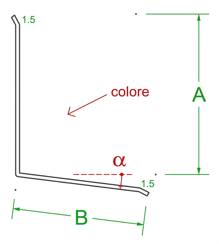 L with internal color adhesions