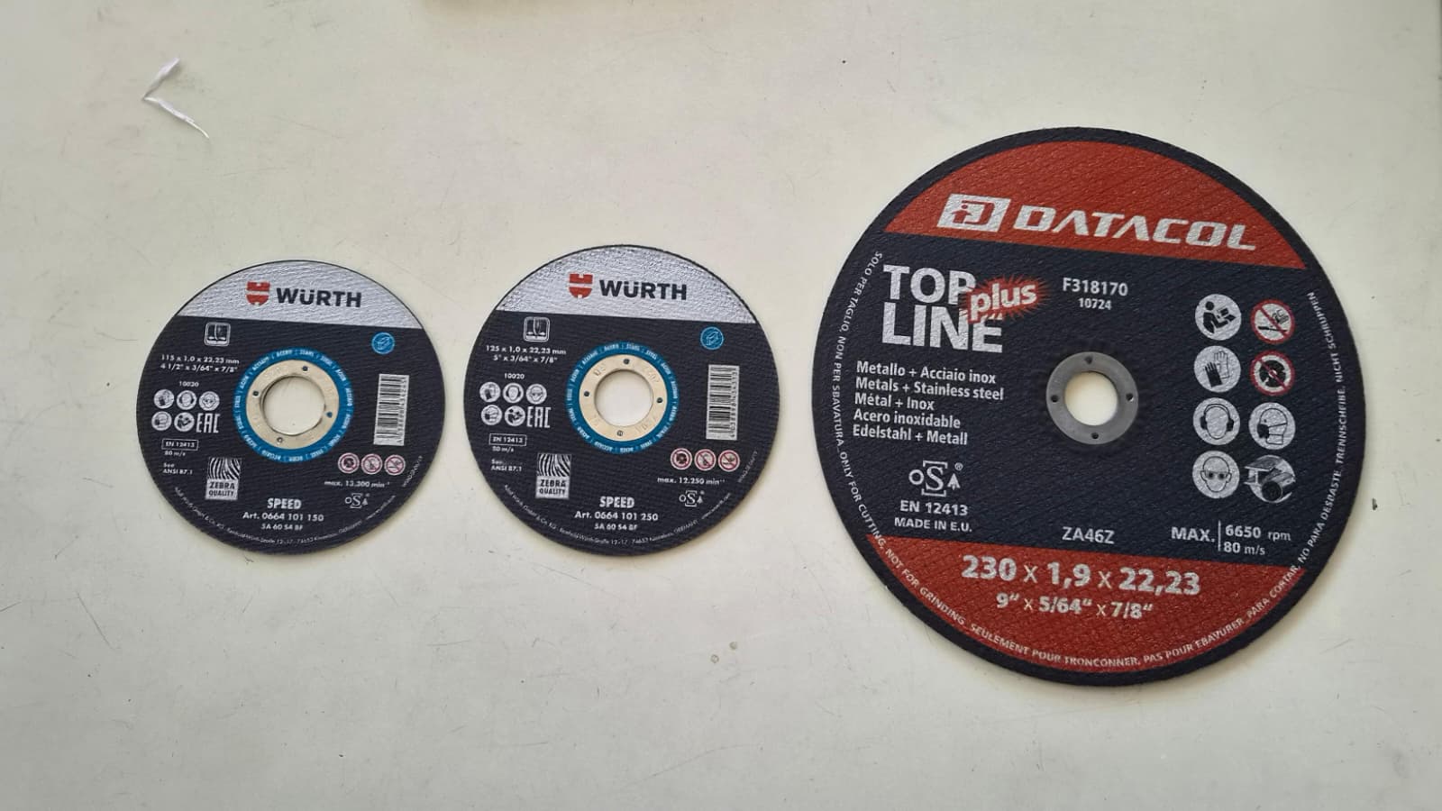 Thin cutting discs
